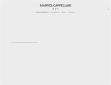 Tablet Screenshot of manuelcappellari.com